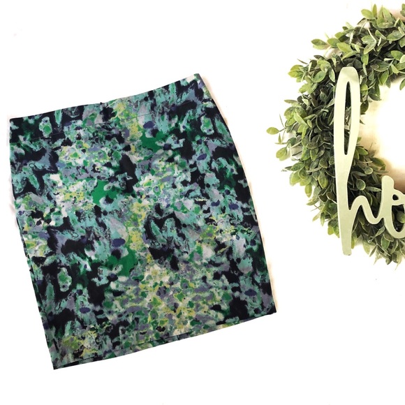 Cynthia Rowley Dresses & Skirts - { CYNTHIA ROWLEY } Blue & Green Work Separates Pencil Skirt